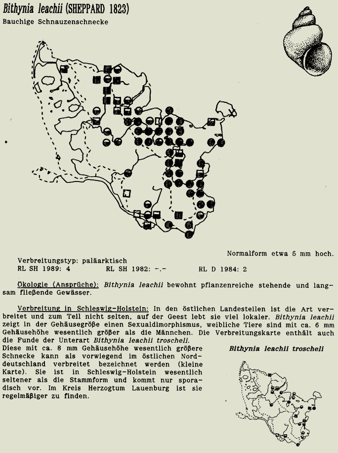 map c LANU-Schleswig-Holstein       drawing  c Projektgruppe Molluskenkartierung 