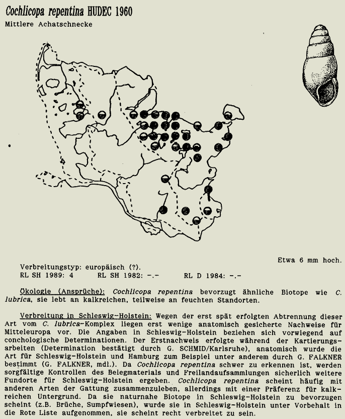 map c LANU-Schleswig-Holstein       drawing  c Projektgruppe Molluskenkartierung 