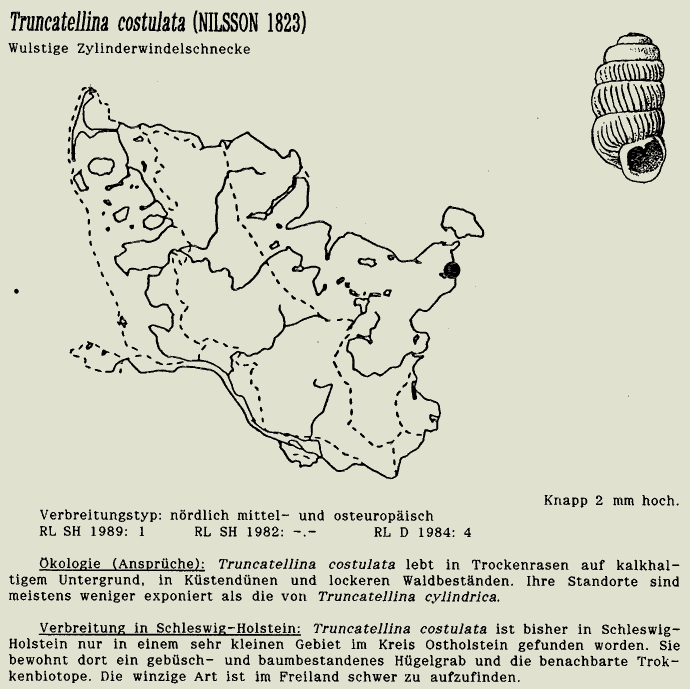 map c LANU-Schleswig-Holstein       drawing  c Projektgruppe Molluskenkartierung 