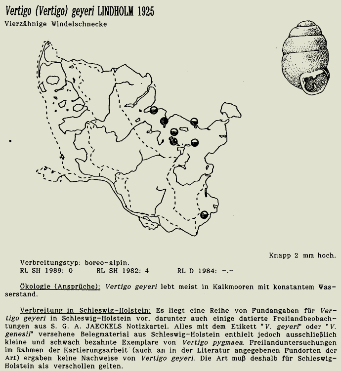 map c LANU-Schleswig-Holstein       drawing  c Projektgruppe Molluskenkartierung 